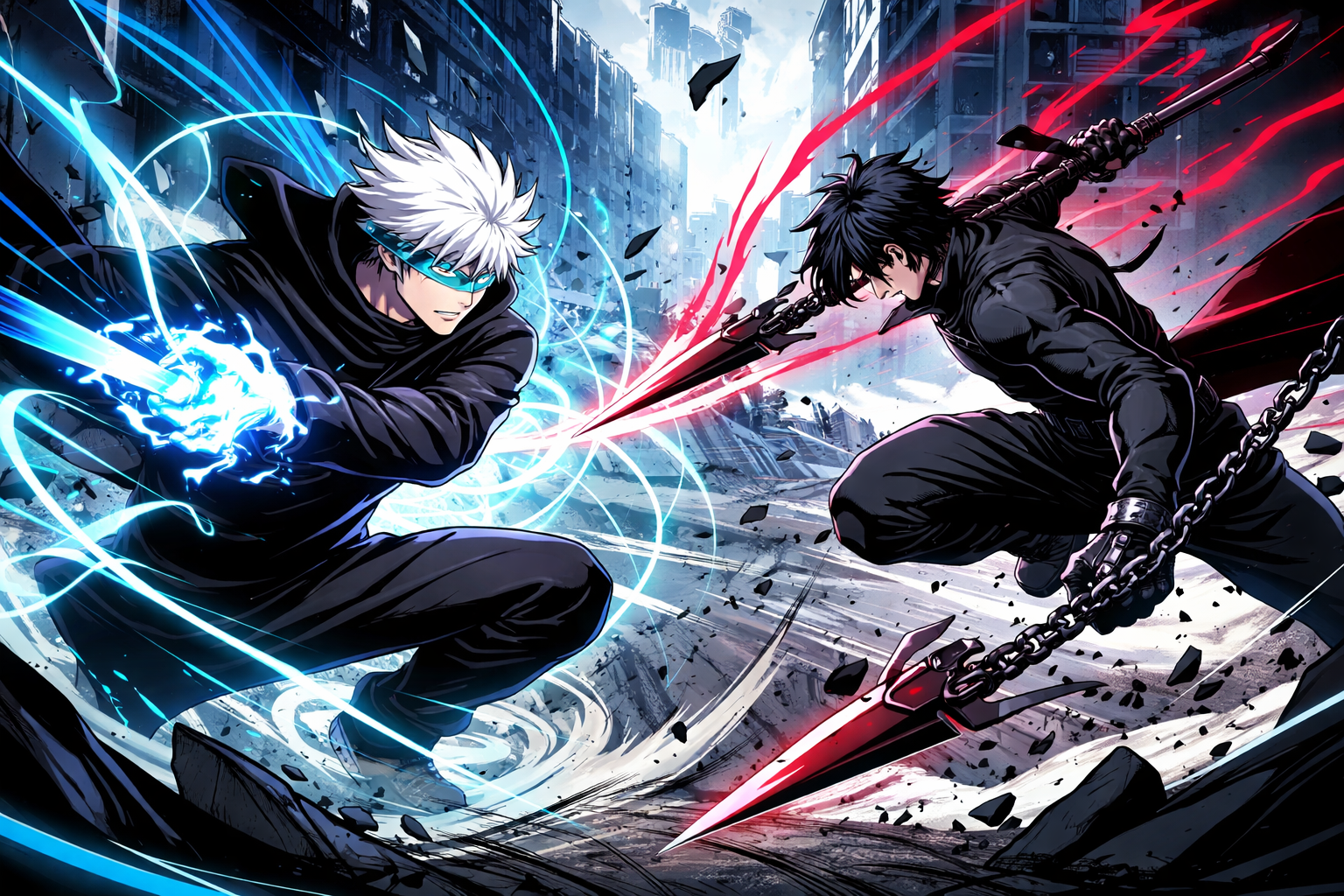 Gojo vs Toji: Infinity Clash - Instant game by Jabali AI