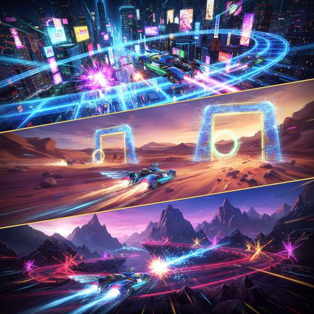 Neon Rivals: Turbo Combat - 3D Racing by Jabali AI
