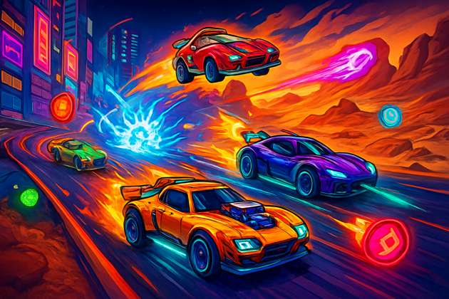 Turbo Rivals: Neon Havoc - Jabali AI Poster