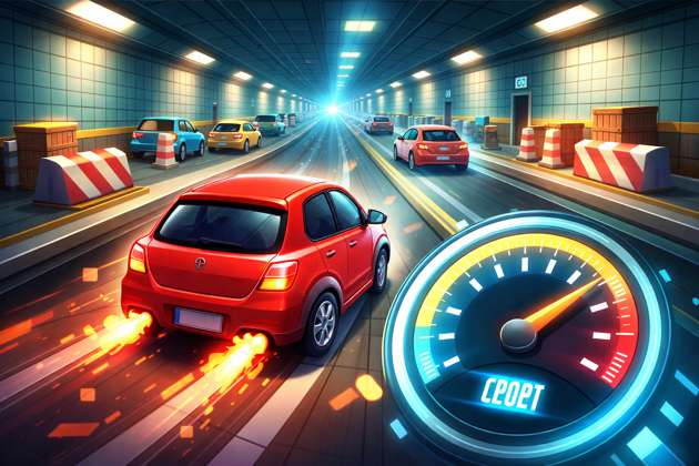 Endless Traffic Rush - Jabali AI Poster