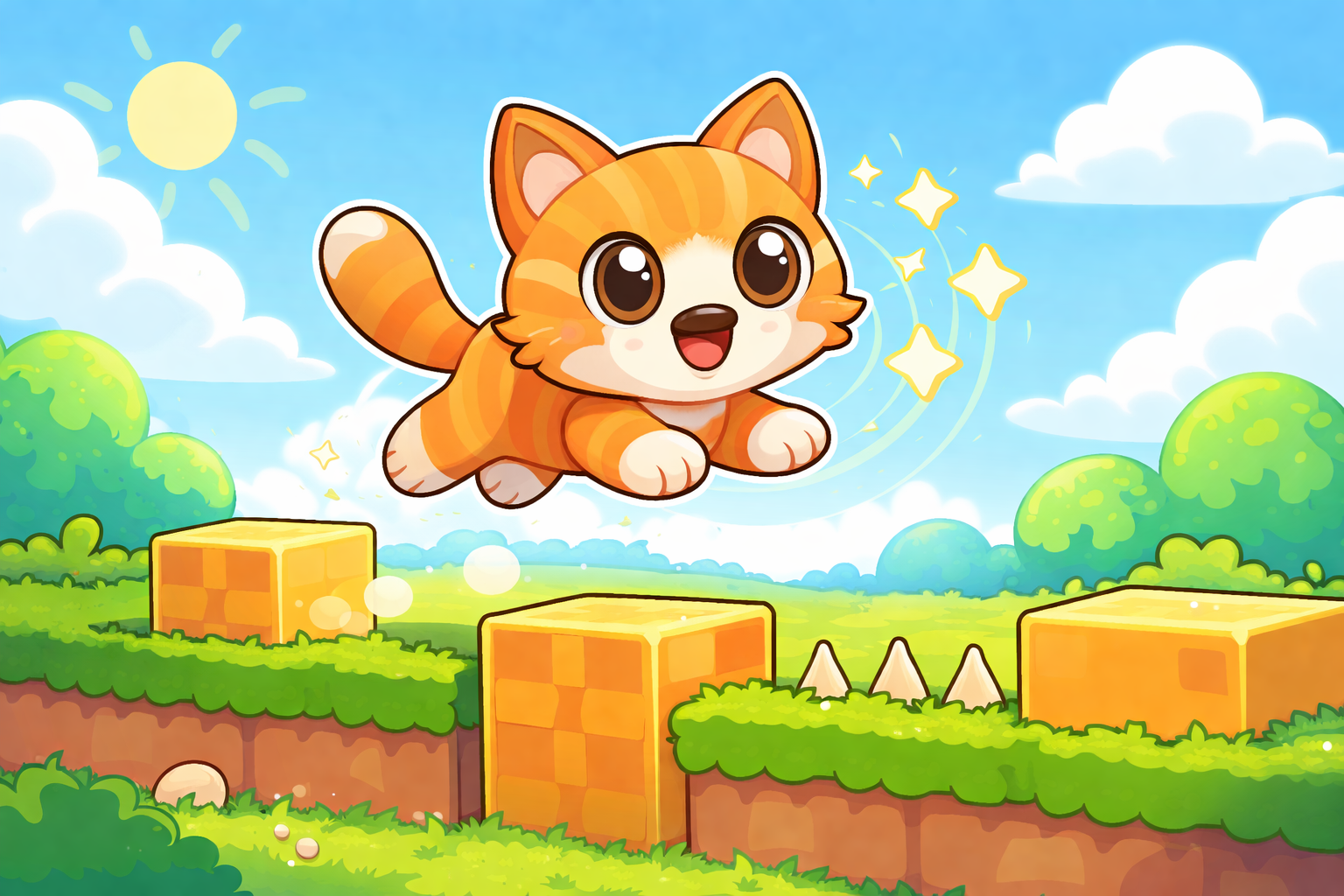 Cat Leap Dash - Instant game by Jabali AI