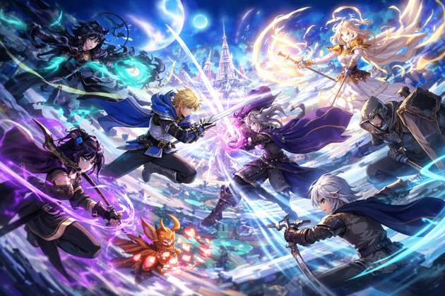 Aether Clash Isekai Arena - Jabali AI Poster