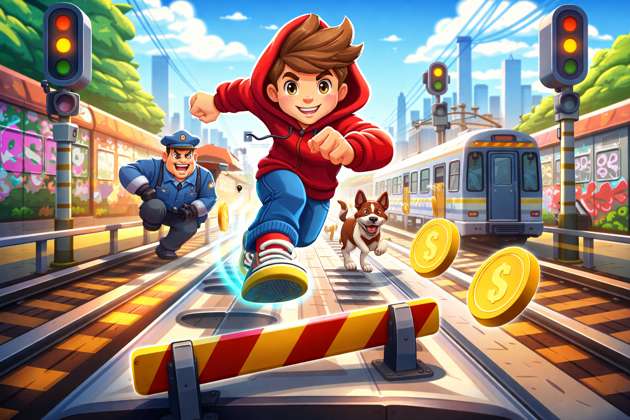 Subway Dash Escape - Jabali AI Poster