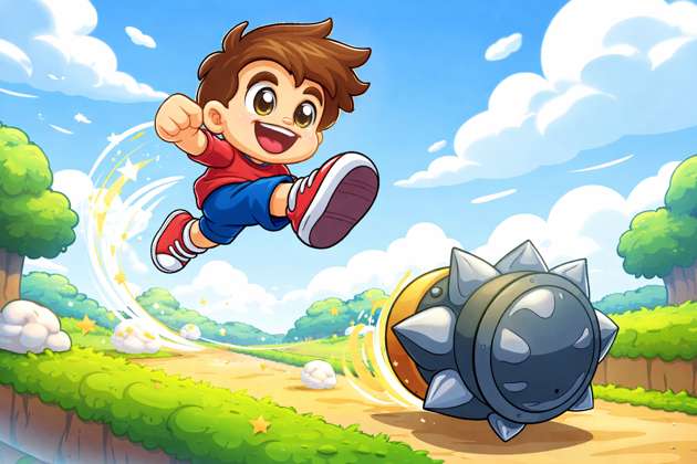 Cartoon Jump Dash - Jabali AI Poster