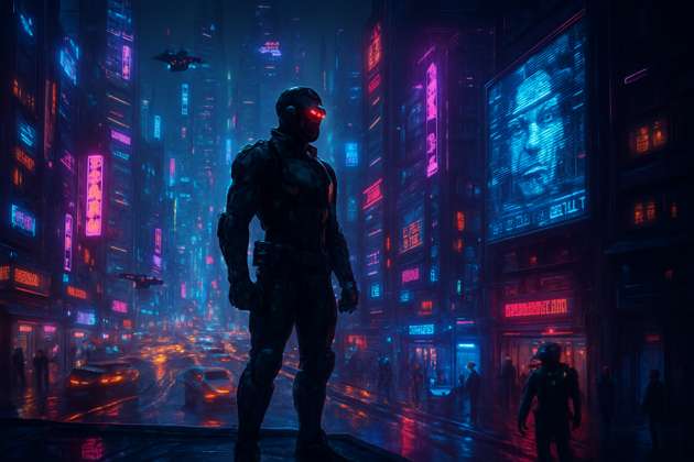 Neon City Protocol - Jabali AI Poster