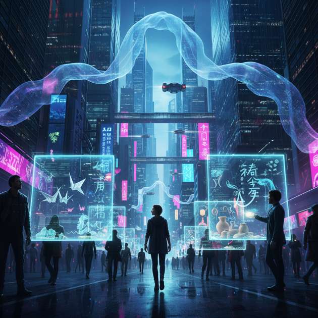Neon Market Resonance - Jabali AI Poster