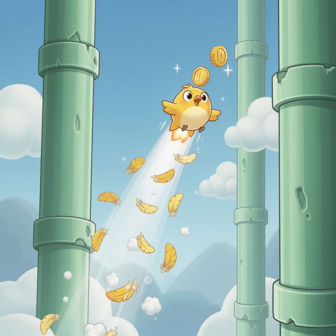 Flappy Sky Dash game artwork