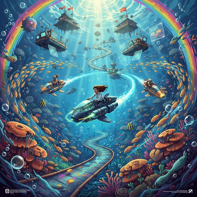 Coral Circuit: Reef Rivals - Jabali AI Poster