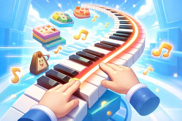 Rush E Piano Steps - Jabali AI Poster