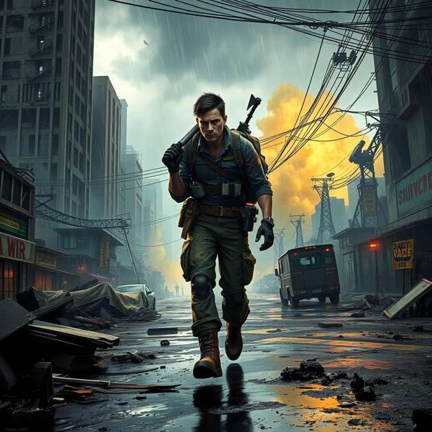 Ashfall Metropolis - Jabali AI Poster