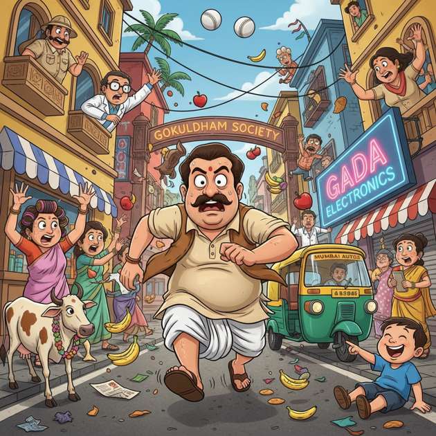 Jethalal Street Sprint - Jabali AI Poster