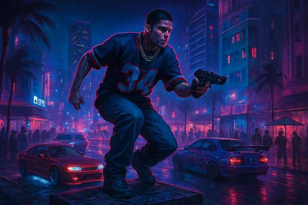 Neon Vengeance - Jabali AI Poster