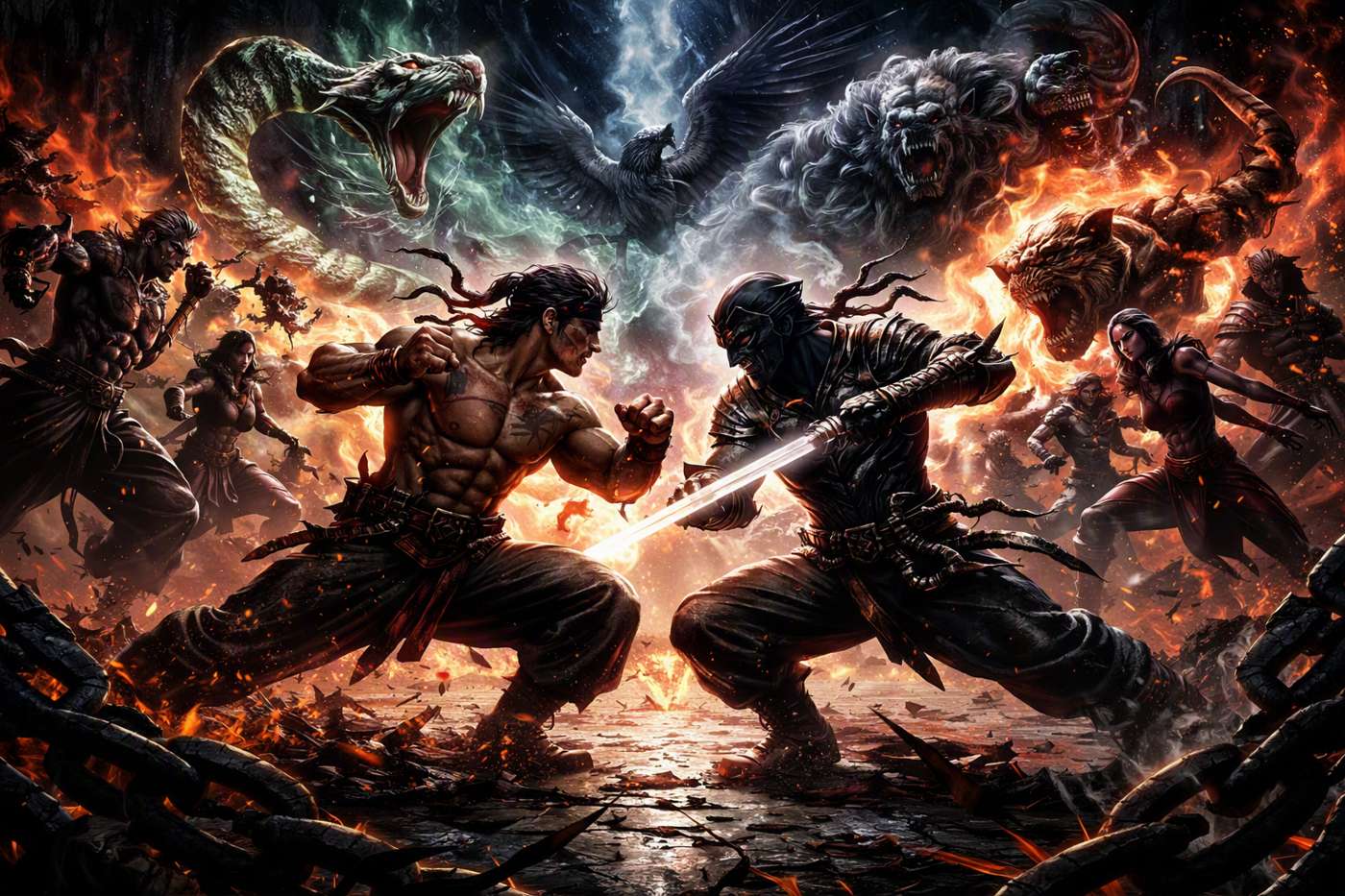 Mortal Kombat 1: Release of Beasts and Blood game artwork