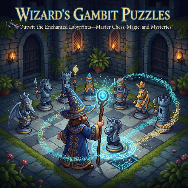 Wizard’s Gambit Puzzles - Jabali AI Poster