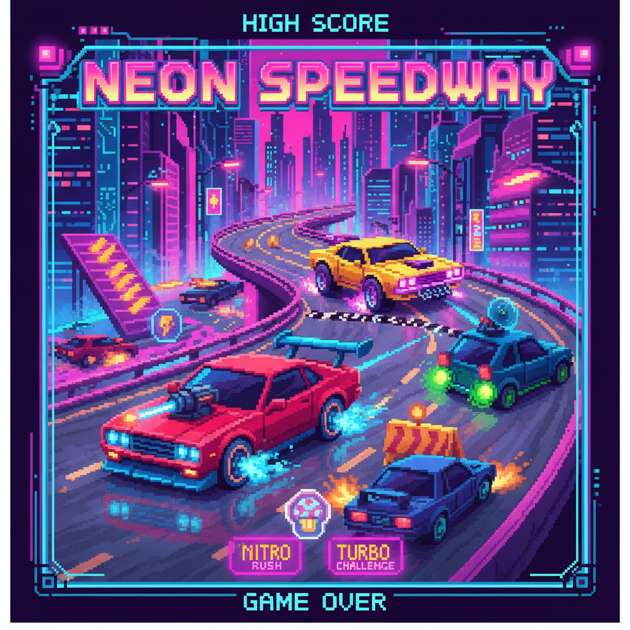 Neon Road Rivals - 3D Racing by Jabali AI