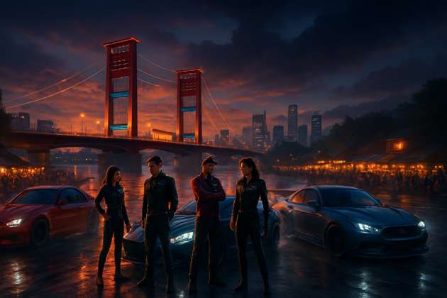 Sumatra Street Rush - Jabali AI Poster