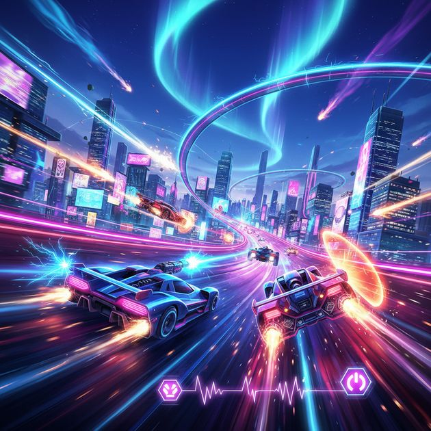 Neon Velocity: Turbo Wars - Jabali AI Poster